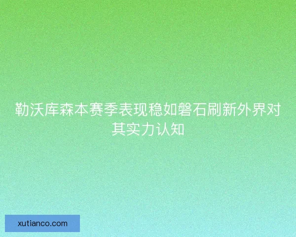 勒沃库森本赛季表现稳如磐石刷新外界对其实力认知
